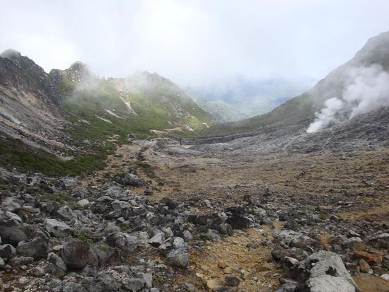 Und hier noch der Blick in's Tal... von dort unten sind wir gekommen.