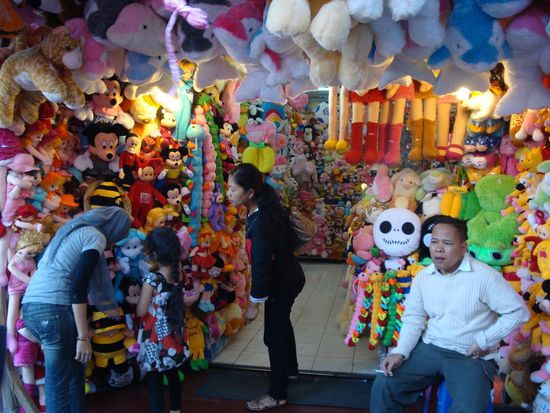 Und an einem Stand konnte man diverse Stofftiere kaufen 