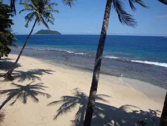 Auch auf der Rueckseite der Insel war die Aussicht toll...