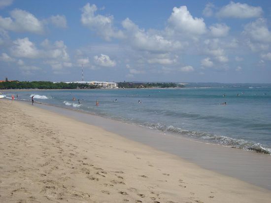 Aber der Strand selbst war wirklich schoen... trotz zu vieler Touristen.