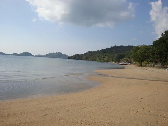 Dies war der Strand direkt neben unserem Resort... menschenleer.