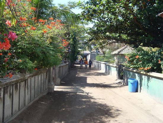 Dies war der Weg der zum Strand fuehrte...