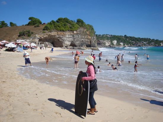"Dreamland"... aufgrund der Klippen nur ueber einen speziellen Weg erreichbar.