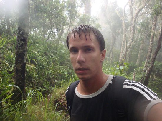 Total Nass bis auf die Boxershorts, aber die Umgebung so im Regen sah total cool aus.