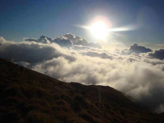 Und auf der anderen Seite verabschiedete sich langsam die Sonne...