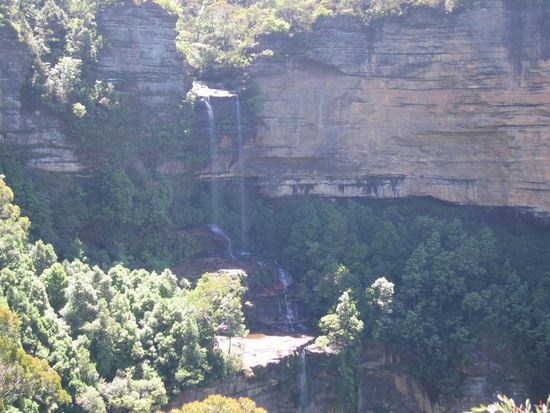 Wasserfall nur der obere Teil