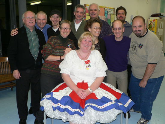 Triangle Squares, ganz links ist der Caller Joe Uebelacker