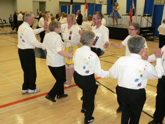 all 8 to the middle and back