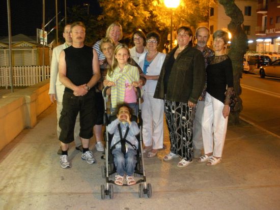 Gruppenfoto nach dem Essen