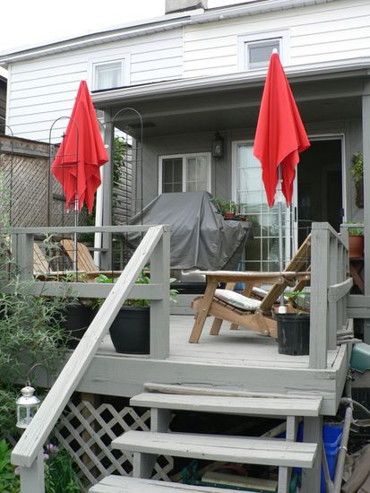 Back Patio, freue mich aufs erste Barbeque!