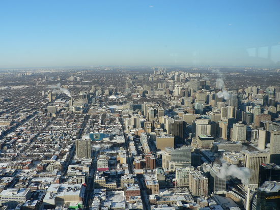 Blick nach Norden vom CN Tower