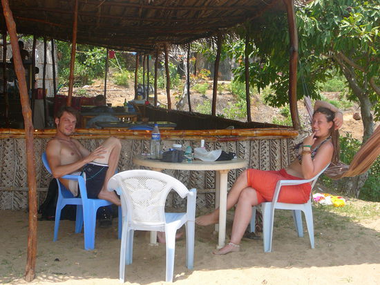 Thomas und Laura an unserem "Nachbarstrand"