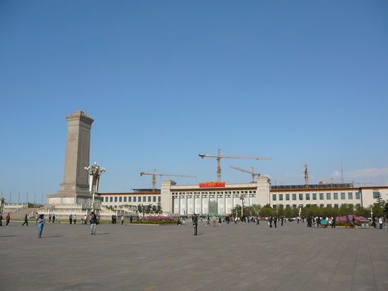 Der Tiananmen-Platz (riiiiiiesig!)