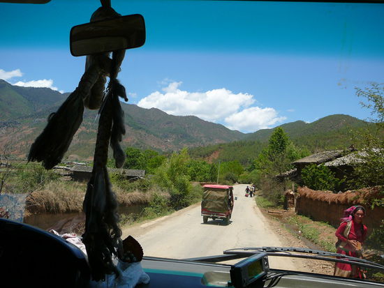In der Busfahrt nach Lijiang (ich hatte mal wieder einen PremiumPlatz)