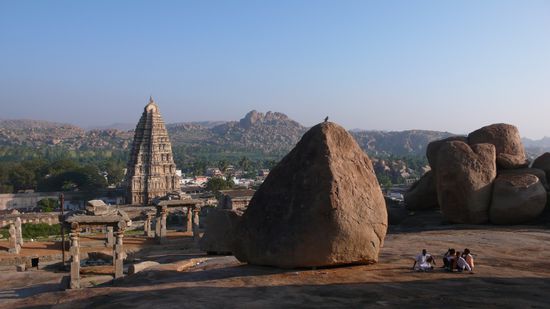 morgenstimmung am virupaksha tempel