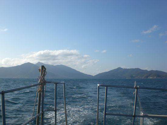 Dat iss Ko Phan Gan vom Tauchboot.