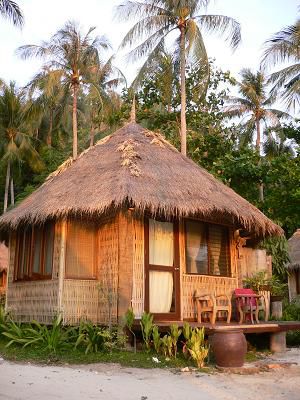 mein Bungalow in der Morgensonne