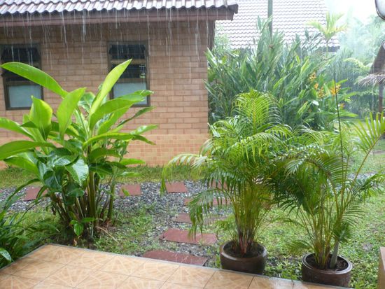 Trotz diesem Wetter fühlt man sich in diesen Bungalows wohl