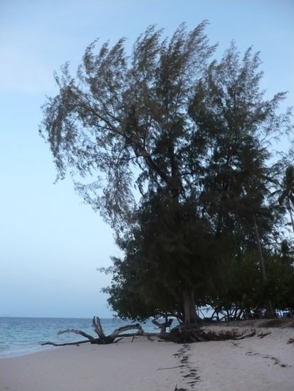Strand am späteren Nachmittag