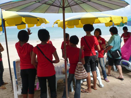 "Schweizer" am Strand 