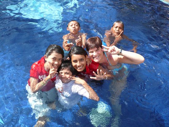 Spass mit den Thai-Kindern