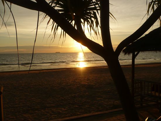 Abendstimmung am Klong Dao Beach, Kho Lanta