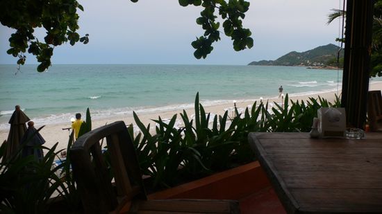 Ausblick von unserem Frühstückstisch