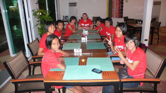 Eine total ausgelassene Bande