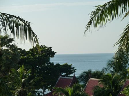 Aussicht von unserem Balkon