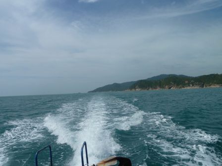 Im Hintergrund Koh Phangan