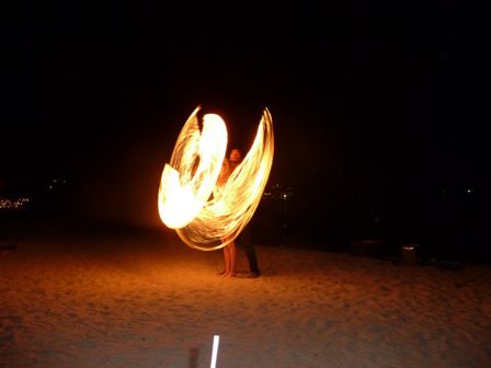 ... und schon stehe ich mitten im Feuer!