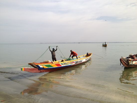 Die Fischer kommen gerade herein