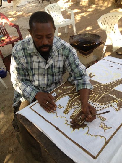 Er lässt mich sogar eine Ecke davon selber ausmalen