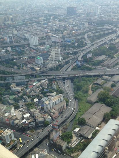 überwältigende Aussicht auf die Millionenstadt