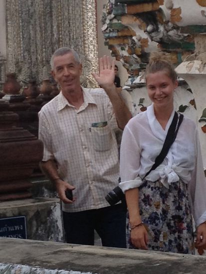 Jana und Roland wollen ganz hinauf!