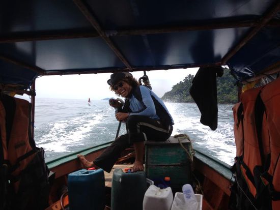 Die Jungs waren cool und witzig und nahmen uns gerne mit