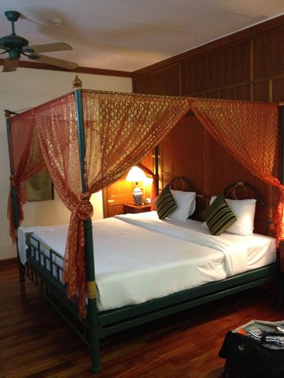 Das Zimmer ist hübsch - wir packen aber doch nicht aus