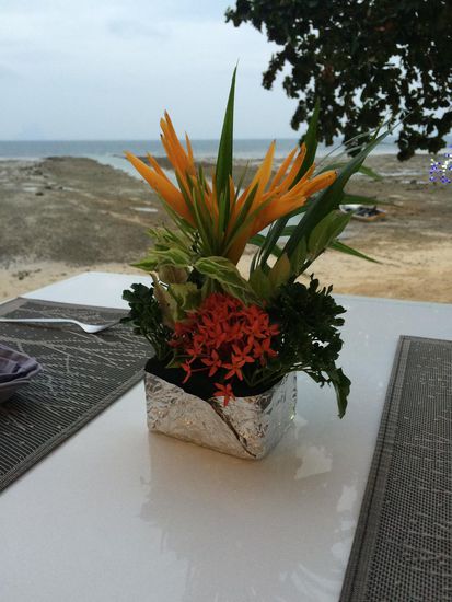 Blumengestecke für die Tische