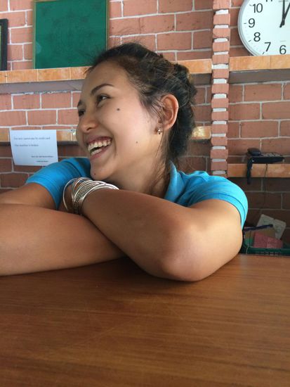 Jetzt hat sie doch realisiert, dass ich Foto gemacht habe 