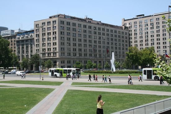 Vorplatz vom Palacio de la moneda