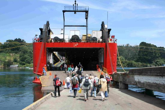 Einladen in die Navimag Faehre