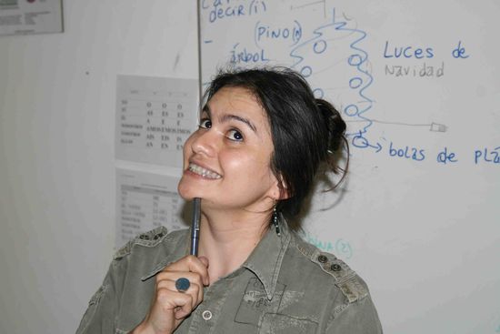 Unsere Spanischlehrerin Luisa