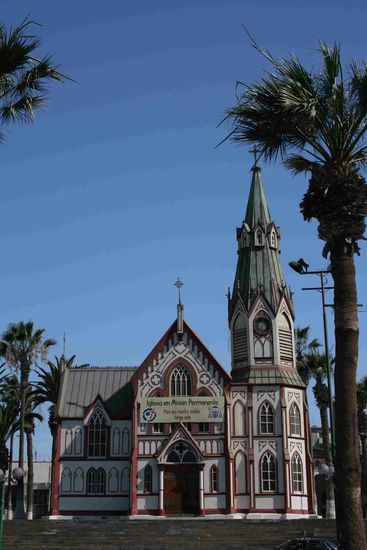 Kirche in Arica (von Gustave Eiffel entworfen)