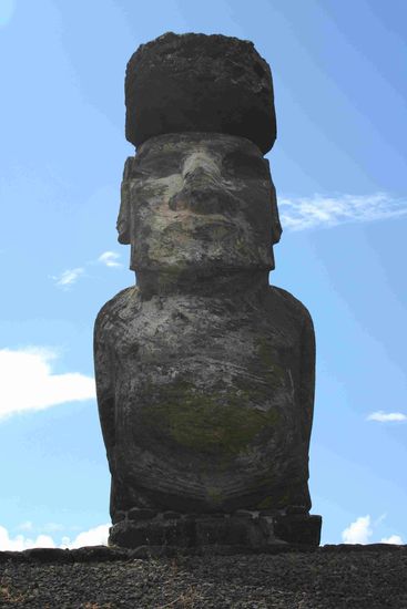 Einer der Moais von Tongariki