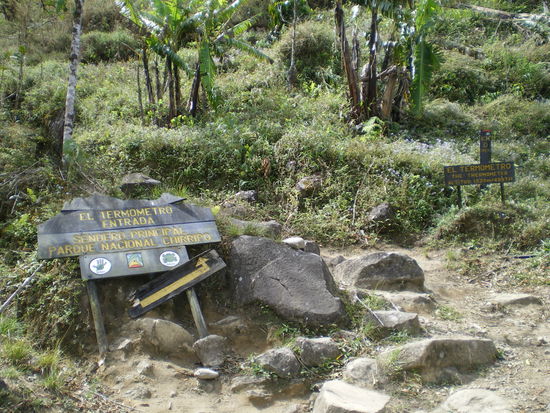 Der Eingang zum Pfad Richtung Chirripó auf 1520 Meter