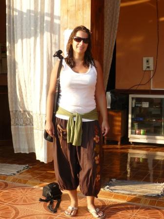 INes vor unserem Guesthouse
