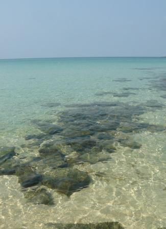 Das sauberste Wasser und das schoenste Blau das wir je sahen