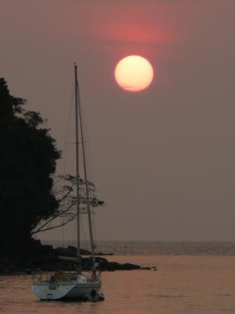 Sonnenuntergang von der Haengematte aus