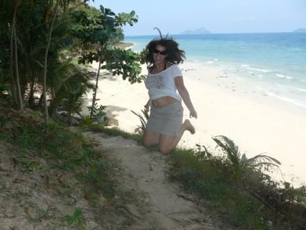 JEAH, unser Strand, direkt unterhalb der Huette.