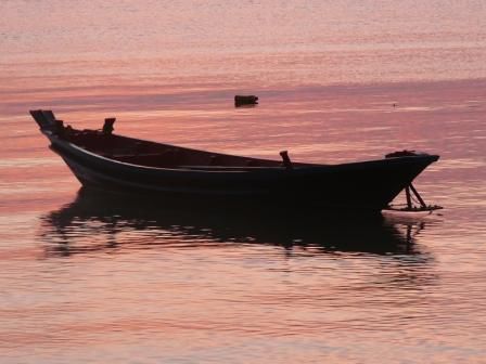Wir haben sehr schoene Sonnenuntergaenge von unserem Strand aus gesehen.
